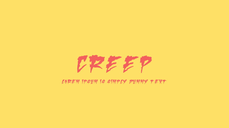 Creep Font