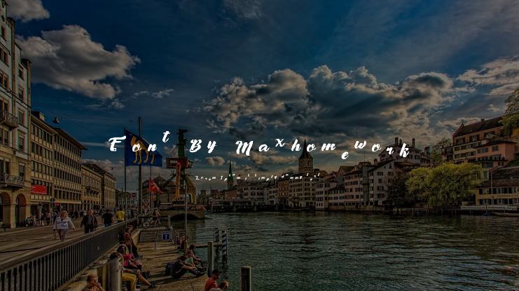 Font By Maxhomework