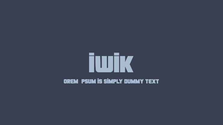 Kiwik Font