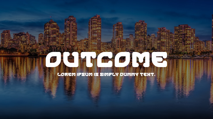 Outcome Font