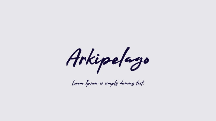 Arkipelago Font