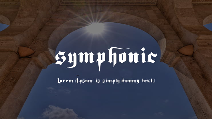 symphonic Font