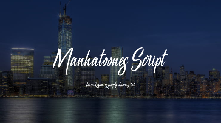 Manhatoones Script Font