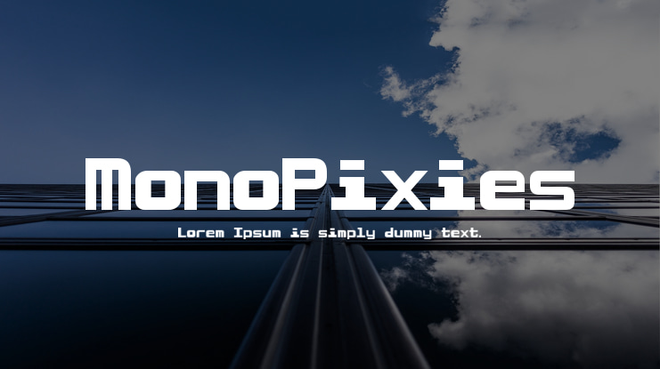 MonoPixies Font
