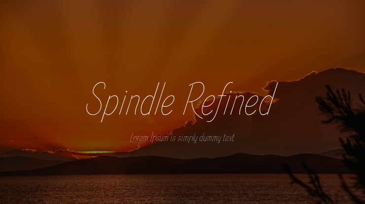 Spindle Refined Font