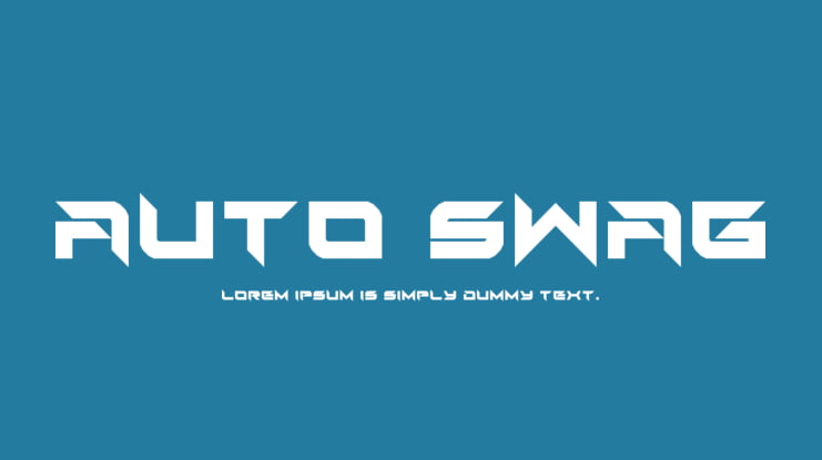 Auto Swag Font