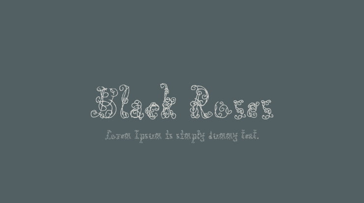 Black Roses Font