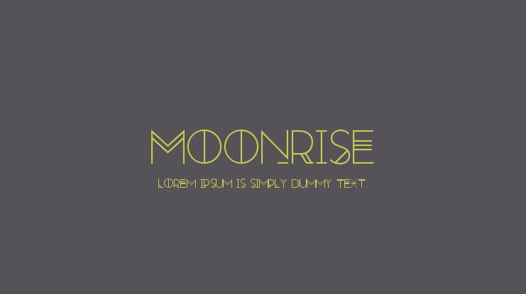 Moonrise Font Family