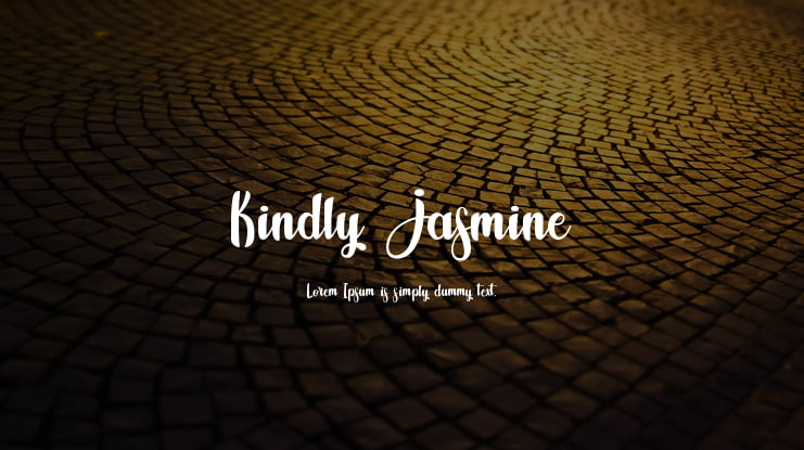 Kindly Jasmine Font