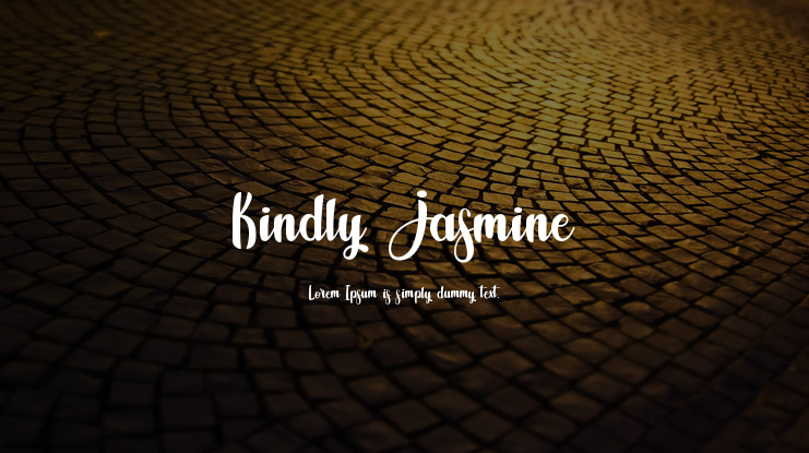 Kindly Jasmine Font