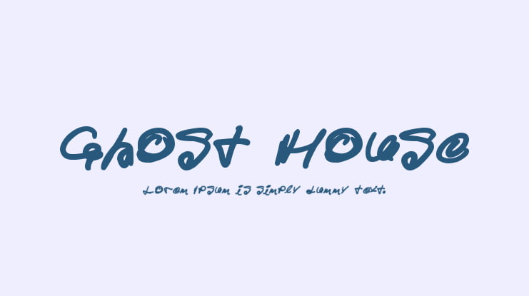 Ghost House Font Family