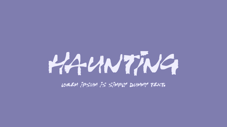 Haunting Font Family