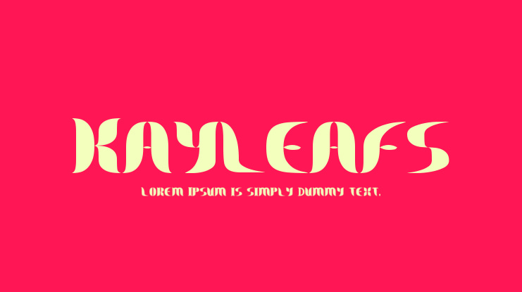 Kayleafs Font