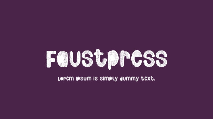 Faustpress Font
