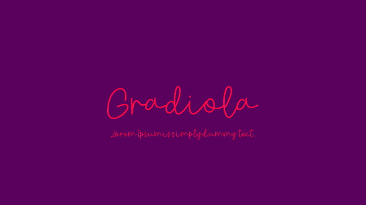 Gradiola Font