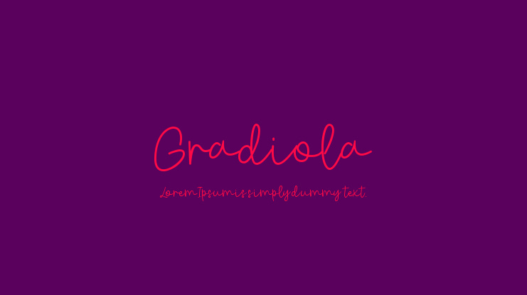 Gradiola Font