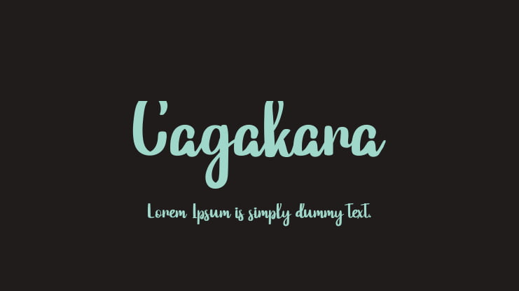 Cagakara Font
