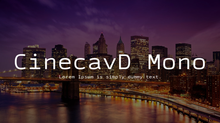 CinecavD Mono Font