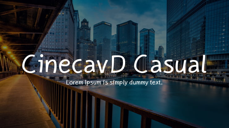 CinecavD Casual Font