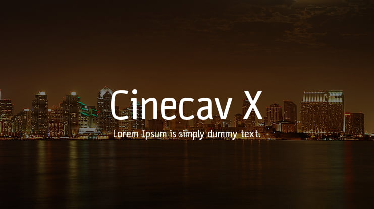 Cinecav X Font Family