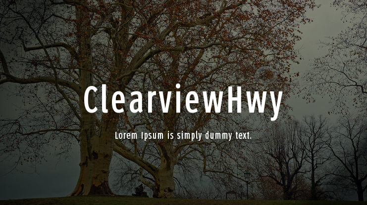 ClearviewHwy Font Family