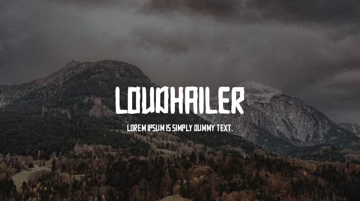 Loudhailer Font