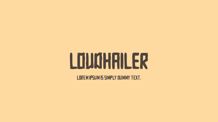 Loudhailer Font