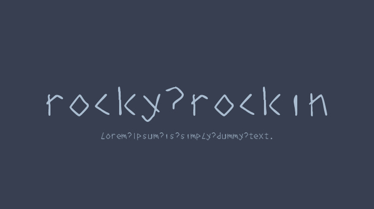 rocky rockin Font