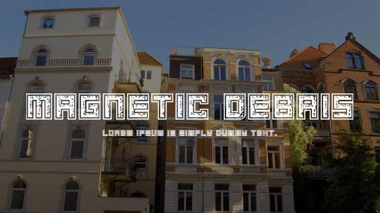 Magnetic Debris Font Family