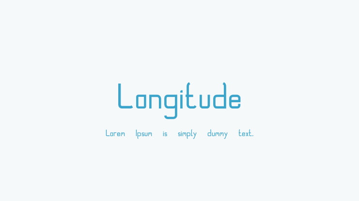 Longitude Font Family