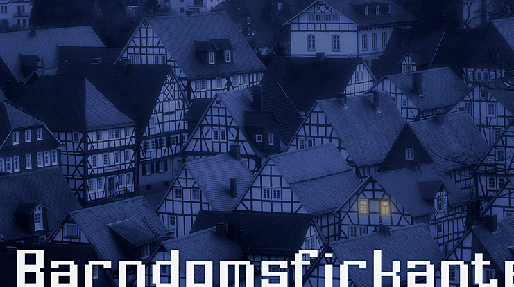 Barndomsfirkante Font