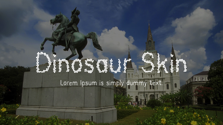 Dinosaur Skin Font