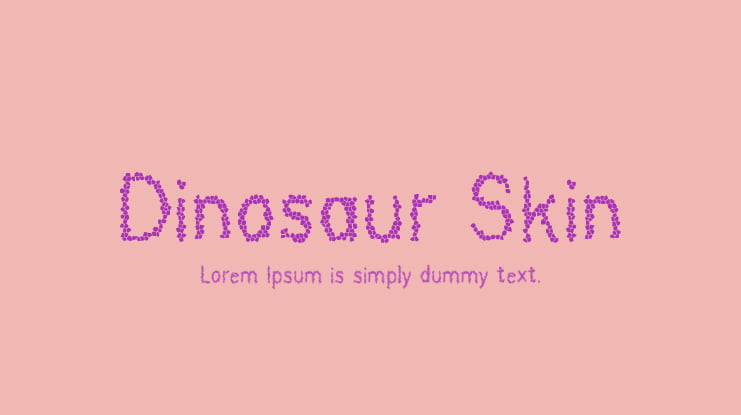 Dinosaur Skin Font