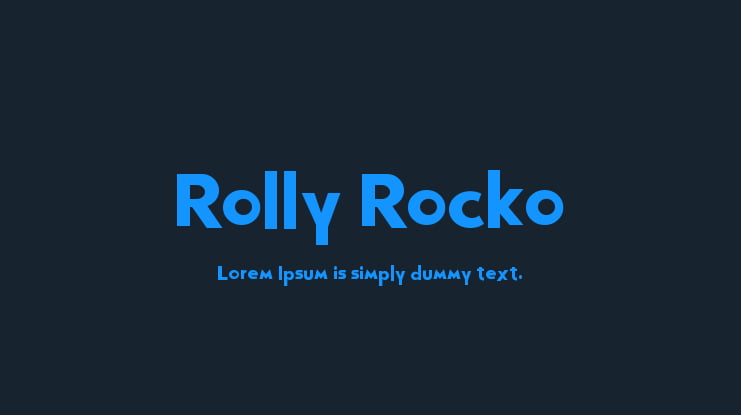 Rolly Rocko Font