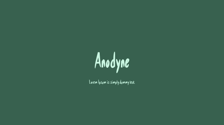 Anodyne Font