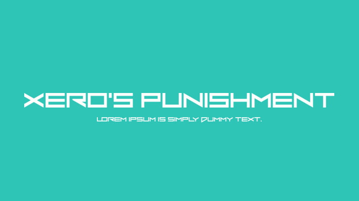 Xero's Punishment Font
