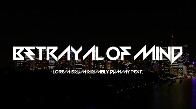 Betrayal of Mind Font