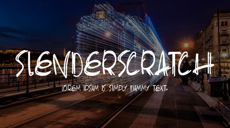 Slenderscratch Font Family