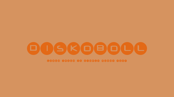 Diskoboll Font