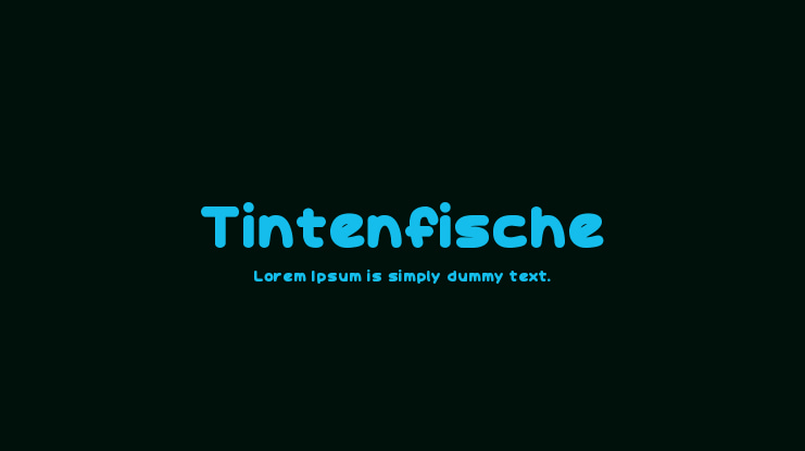 Tintenfische Font