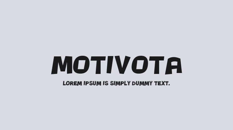 Motivota Font