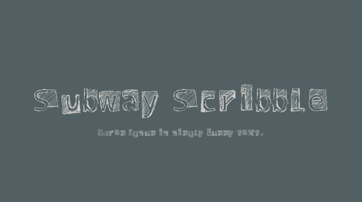 Subway Scribble Font