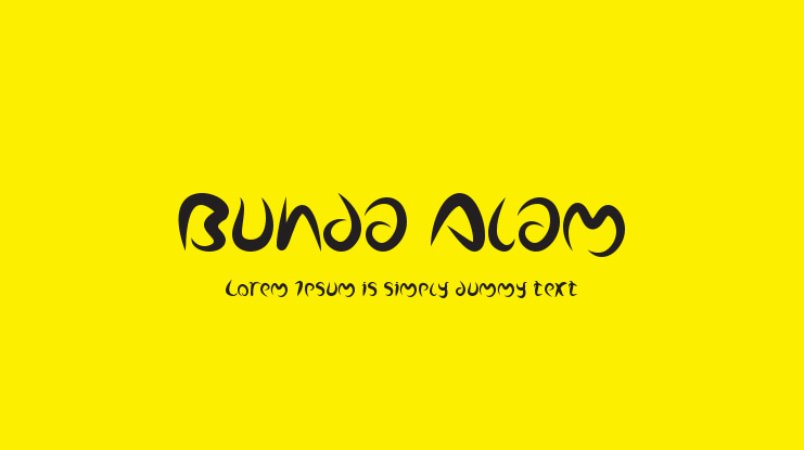 Bunda Alam Font