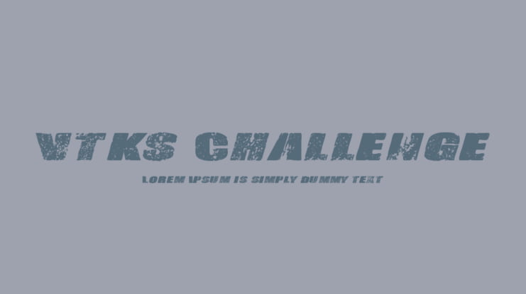 Vtks-Challenge Font