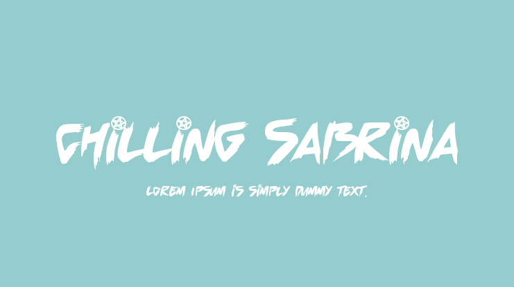 Chilling Sabrina Font