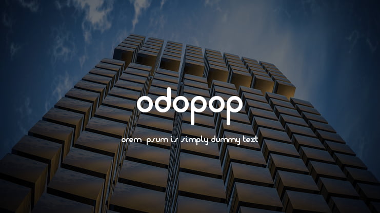 Dodopop Font Family