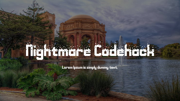 Nightmare Codehack Font