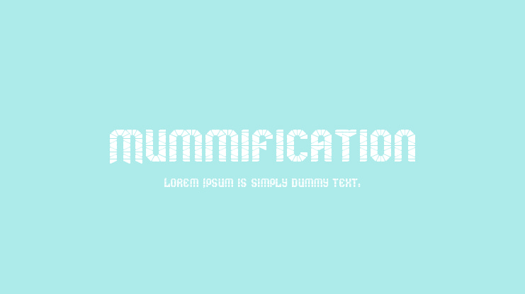Mummification Font