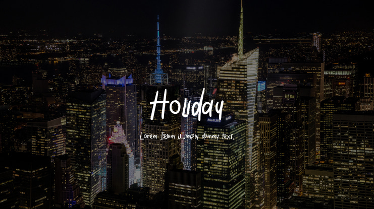 Holiday Font