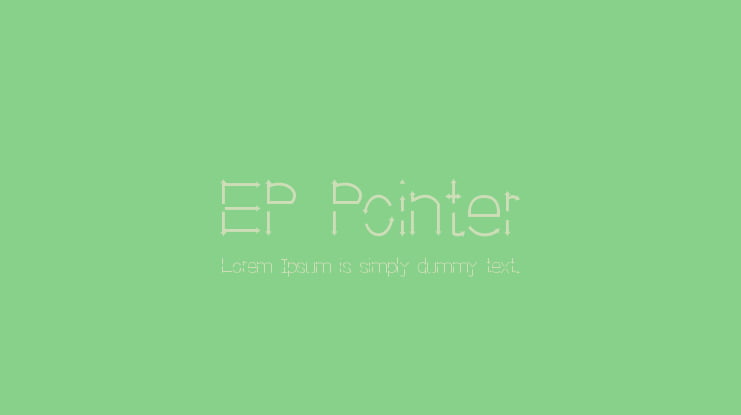 EP Pointer Font